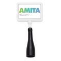 Anti-Microbial Rectangle Retractable Pen Holder (Dome)